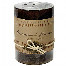 Caramel Pecan Scented Pillar Candle - 4 inches
