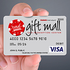 Travel Points Gift Mall Visa Debit Card