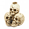Triple Skulls Taper Candle Holder