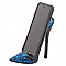 Sparkly High Heel Shoe Phone Holder - Blue