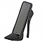 Sparkly High Heel Shoe Phone Holder - Black