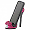 Sparkly High Heel Shoe Phone Holder - Pink Bow