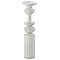 Artisan Wood Candle Holder - Casares White