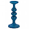 Artisan Wood Candle Holder - Carmona Blue